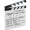 Relaxdays 10x Ciak Professionale in Legno, Accessori da Regista Feste a Tema Clapperboard Scrivibile, HxL 26 x 30 cm, Bianco