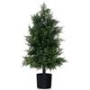 COSTWAY Albero di Cedro Artificiale 80 cm, Albero in Vaso in Plastica per Vivai, Foglie Non-Scolorenti e Resistenti al Sole, Pianta Finta per Interni ed Esterni per Casa, Ufficio e Ingresso