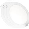 AntDau71 - 3 x Faretti Led da Incasso rotondo luce bianca fredda 6500k led integrati luci ultrasottili soffitto illuminazione interno Lampada Plafoniera da Incasso Cartongesso (18 watt (22x22cm))