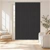 Generic Tende per Porte Personalizzate, Tende divisorie plissettate, Tende plissettate per bagni, studi e camere da Letto-Black- W180xH240cm