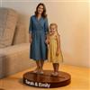 Smile lab Statuetta Personalizzata con Foto Regalo Festa della Mamma Statuina per Famiglia e Coppia Figurina Personalizzata Idea Regalo Mamma Anniversario Compleanno Matrimonio San Valentino (Stile01)
