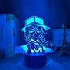 KJsdaADSA 3D Illusion Lamp Night Light Bambino Decorativo Nakahara Chuuya per la decorazione della camera da letto Regalo Colorful Nightlight Anime 3D Lamp Night Light lampada-Telecomando