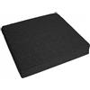Waigg Kii Cuscini per seduta spessi 8/10 cm, per poltrona quadrata, comfort e elasticità, per auto, ufficio, interni ed esterni (45 x 45 x 5 cm, nero)