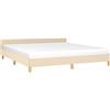 vidaXL Giroletto Senza Materasso Crema 180x200 cm in Tessuto