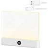 Generico Luce Piatta Led Per Libri, Schermo Led Per Leggere, Luce Da Lettura Per Libro Notturna, Lucina Per Leggere Libri A Letti Ricaricabile Usb, 3-Modes Lampada Da Lettura Piatta Per La Cura Degli Occhi