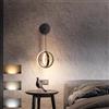 FDOIUTU Applique da Parete Interno LED, 20W Regolabile 3 temperatur Colori 3000K/4500K/6000K,Lampada da Parete Moderno,Lampada a Muro per Camera da Letto Soggiorno Corridoio Scale (nero)