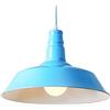 SEMANHUAOZ Lampade a Sospensione Color Macaron E26, Lampada a Sospensione in Stile Industriale Americano Regolabile in Altezza, con Lampada Rustica, Lampade a Sospensione Decorative Artigianali a soff