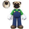 ASSIALL Cuscino Viso Personalizzato Mini Me Cuscini Personalizzati a Forma di Persona Bambola Fumetto con Stampa Fronte-Retro 3D Divano Auto Poli Cotone Lancia Cuscino Ornamento Casa (Mario)