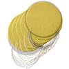Il Tuo Artigiano Design 6 Cuscini Rotondi per Sedia Cucina Sfoderabili, Cuscini per sedie soggiorno - Cuscini da sedia con Laccetti made in Italy - Spessore 3 cm - Decorazioni casa (Giallo, Diametro 40 cm)
