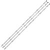 NIBOTT Kit 3 Pezzi 7LED 830mm Striscia di Retroilluminazione A LED Adatta for LG 43UK6300PLB 43UJ651V 43UJ701V 43UJ65_UHD_L Innotek 17Y 43 Pollici_A LC43490074A
