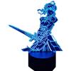 KJsdaADSA Lampada 3D 16 colori Anime Fate Stay LED Night Light per la decorazione della stanza Lampada da tavolo Regalo di compleanno Colorato Manga Decorazione della tavola della camera da letto