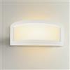 Mediawave Store - Applique Gesso Plafoniera GS-5037 da Parete, Attacco R7S, Gesso Verniciabile, Illuminazione Interno, Ufficio, Plafoniera Doppia Emissione Luce, Applique Gesso Plafoniera GS-5037