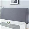 ZCXRYFL Copertura per Testiera per Letto Matrimoniale Singolo, Elastica Universale Copri Testata Letto EcoPelle/Imbottita/Legno/Tessuto Testiera Fodera Protezione Decorazione Antipolvere(170-185cm,Gray1)