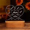 Collienght PULLE PIETS personalizzato Night Light Dad Dad Mom and Child's Nome Lampada Led Nome Came Dish Home Sign Funny per Family Dad Mom nonna nonna nonna