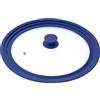 bremermann? coperchio universale con bordo in silicone, 30/32/34 cm, grande (Blu)