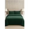 Corredocasa Set Completo Lenzuola in Morbido Pile, Alta Qualità con Diverse Fantasie Eleganti per un Comfort Avvolgente, Ideale per un Letto Caldo e Accogliente (Verde, Una piazza e mezzo)