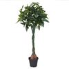 HJH Office pianta artificiale 160cm grande PACHIRA pianta decorativa artificiale, albero artificiale per camera da letto ufficio soggiorno