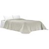 Gilania Lenzuolo Sopra Matrimoniale, Percalle di Cotone, 250x290 cm, Grigio