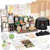ZEROMX Kit per la produzione di candele per adulti e principianti - 103 pezzi tutto in uno forniture fai da te per candele con 1200 g di cera di soia naturale, forniture per la produzione di candele fai da