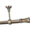 HDTL Kit Bastone per Tende in metallo 25mm Ottone Antico Montaggio a Soffitto 480 cm Echo