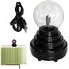 Generic Lampada a sfera al plasma, sfera elettrica al plasma, ricaricabile tramite USB, sfera decorativa al plasma, giocattolo nuovo, lampada a sfera al plasma sensibile al tocco e al rumore