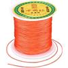 Craftdady - Cordoncino in nylon intrecciato per perline da 0,5 mm, per nodi cinesi, macramè, braccialetti fai da te, collane e gioielli, da 137 metri, colore: rosso pomodoro