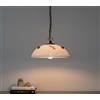 Mondocreazioni Lampadario a sospensione classico a 1 luce in ceramica girasole realizzata artigianalmente e decorata a mano d.30 coll. Terry