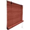 Victoria M. Tenda a Rullo in Bambù per Interni, Protezione Solare e della Privacy per Porte e Finestre, 100 x 160 cm, Colore Ciliegia