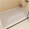 Z·Bling Tappetino Doccia Antiscivolo 70x100cm,Tappeto Bagno in Luffa,Tappeto Doccia Senza Ventose,Tappetino Vasca con Fori di Drenaggio,grigio