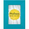 Wallazz Cornice Portafoto in Legno Pregiato - Made in Italy - Vetro Sintetico Infrangibile Crilex - Disponibile in Diverse Varianti - Design Italiano e Qualità Artigianale, 30x40cm Azzurro