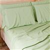 PETTI Artigiani Italiani - Set Lenzuola Cotone Piazza e Mezza Francese 4 Pezzi, Completo Letto con Lenzuolo Sopra, Lenzuolo Sotto con Angoli Elasticizzati e 2 Federe Lenzuola Salvia