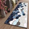 LYYK tappeti passatoia corridoio Antiscivolo Lavabile Antimacchia Durevole Motivo Geometrico Tappeto Runner Lungo per Soggiorno Camera da Letto Scale del corridoio, 40x240cm Color20