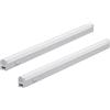 Oktaplex lighting Oktaplex set da 2 Riga luce LED sottopensile estensibile 54 cm | 840 lm e 8,8 W, 4000 K bianco neutro su 230 V, finitura bianca con interruttore e collegamento estensibile