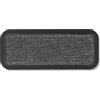 Carpido Zerbino per esterni e interni - 25x60 cm - Linee grigie - Zerbino antiscivolo - Tappeto cattura sporco resistente - Zerbino per gradini esterni