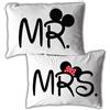 Babloo Coppia di Federe per Cuscini Letto Matrimoniale Mr e Mrs Mouse Idea Regalo per San Valentino Copricuscino per Decorazione Camera