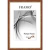 FRAMO Cornice foto barocco 43 x 53 cm in legno massello | Rosso Dorato | Colore/dimensione selezionabile | Cornice antica d'epoca retrò N°066