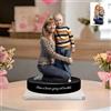 DUOYUN Figurine personalizzate in acrilico con motivi a fumetti per la famiglia, decorazioni da scrivania, sculture 2D su misura, figurine personalizzate di te stesso realizzate da foto