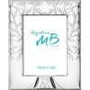 Argenteria MB Cornice Nozze d'Argento Portafoto per Il 25 Anniversario di Matrimonio con Albero della Vita, Realizzata in Argento PVD, Retro in Legno cm 18 x 24