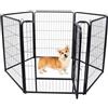 Froadp Recinzione per cuccioli, 6 pezzi, con porta, 65 x 80 cm, recinto per animali domestici, recinto per cuccioli, recinto per cani