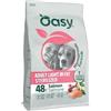 Generico Oasy Cane Adult Light in Fat Sterilised Salmone 10kg, alimento completo per cani adulti di tutte le taglie in sovrappeso o sterilizzati gusto SALMONE,10kg.
