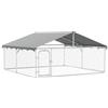 vidaXL Gabbia per Cani da Esterno con Tetto 300x300x150 cm