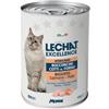 Generico Lechat Exellence umido gatto Sterilised Patè gusto SALMONE e POLLO, alimento completo per gatti adulti sterilizzati di tutte le taglie e razze | 6 lattine da 400 grammi l'una, 6x400gr.