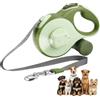 Focenat 8 m Guinzaglio per Cani Allungabile,Guinzaglio retrattile per cani,Retrattile per cani,senza grovigli a 360°,con sacchetto,luce LED,Fino a 35 Kg,per Addestramento e Passeggiate (Verde)