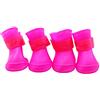 HI SUYI set 4pz. colorato scarponcini stivaletti antiscivolo in gomma per pioggia cani cagnolini 5 grandezze