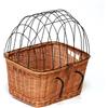 e-wicker24 Alles aus Weide Cestino retrò per bicicletta, con coperchio, gabbia di vimini, un Trasportino per animali