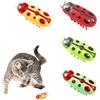 PJHAJH Giocattoli Interattivi per Gatti, 4 Pezzi Mini Coccinella Elettrica, Giocattoli Elettrici per Gatti Addestramento, Giocattolo a Batteria per Animali Domestici
