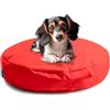 Avalon - Cuscino Cane Sfoderabile e Lavabile Piccolo in Tessuto Jive Antistrappo Premium, Materasso Cane Anatomico e Impermeabile, Cuccia per Cani Antipelo, Made in Italy(Frisbee 60cm-Rosso)