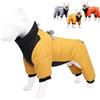 FANSU Impermeabile Cappotto Cane, Invernale Vestiti per Cani Cappottino Cane Cappotto a Maniche Lunghe Cappottino Cane Taglia Piccola/Taglia Media/Taglia Grande (M,Giallo)