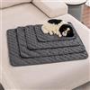 FANSU 2 Pezzi Tappetino per Cani, Assorbenti Tappetini Igienici per Cani, Traversine Cani Lavabili, Tappetino per Addestramento del Cane Riutilizzabile, per Cuccioli, Gattini (40x30cm,Grigio Scuro)
