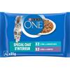 Purina ONE Gatto sbucciato in salsa pasto per gatto adulto vitello/tonno 4 x 85 g